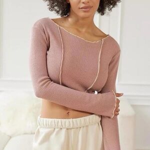 UO Out From Under Bella Thermal Seamed Long Sleeve